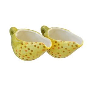 Corn On The Cob Melted Butter Ceramic Server Set Of Two